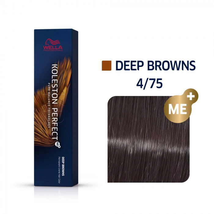 Wella Koleston Perfect Me+ Hajfesték - 4/75 - 60ml - Mahagóni Barna Középbarna képe 1